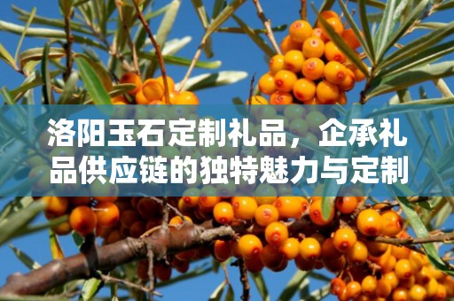 洛阳玉石定制礼品，企承礼品供应链的独特魅力与定制之旅